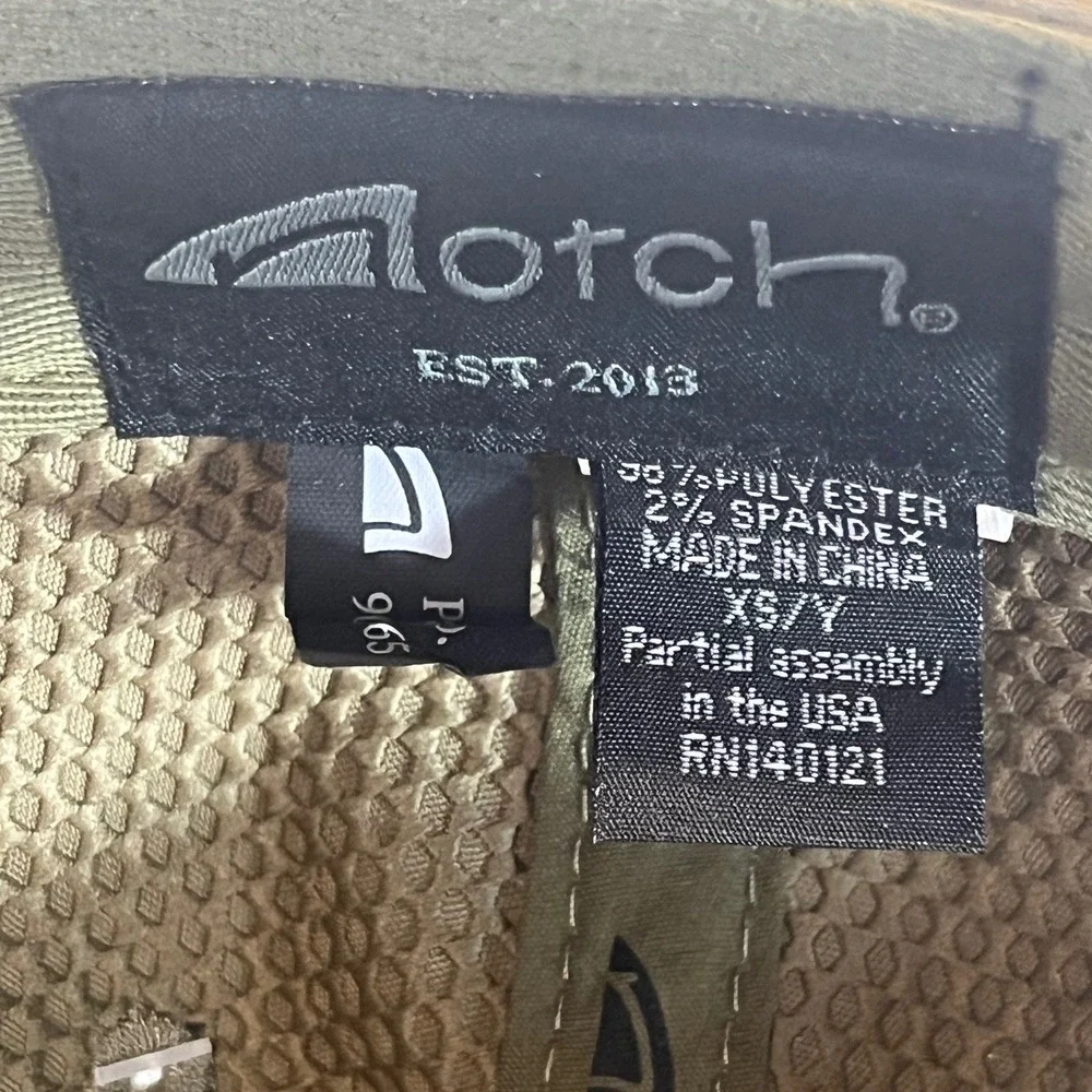 Notch Gear Hat Unisex Olive Drab Green NWT Sunglass Notch Athlete Blank XS